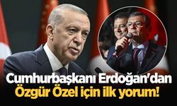 Cumhurbaşkanı Erdoğan'dan Özgür Özel için ilk yorum!