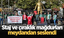 Staj ve çıraklık mağdurları meydandan seslendi