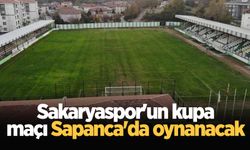 Sakaryaspor'un kupa maçı Sapanca'da oynanacak