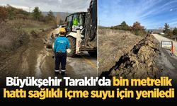 Büyükşehir Taraklı'da bin metrelik hattı sağlıklı içme suyu için yeniledi