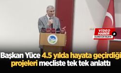 Başkan Yüce 4.5 yılda hayata geçirdiği projeleri mecliste tek tek anlattı