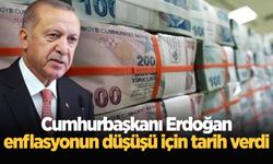 Cumhurbaşkanı Erdoğan enflasyonun düşüşü için tarih verdi