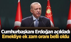 Cumhurbaşkanı Erdoğan açıkladı: Emekliye ek zam oranı belli oldu