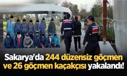 Sakarya'da 244 düzensiz göçmen ve 26 göçmen kaçakçısı yakalandı!