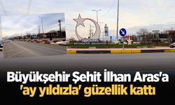 Büyükşehir Şehit İlhan Aras'a 'ay yıldızla' güzellik kattı