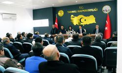 Taraklı'da muhtar ve muhtar adayları ile seçim güvenliği toplantısı yapıldı