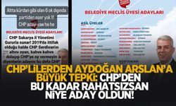 Aydoğan Arslan’na CHP’lilerden büyük tepki, “CHP’den bu kadar rahatsızsan niye aday oldun”