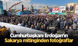 Cumhurbaşkanı Erdoğan'ın Sakarya mitinginden fotoğraflar
