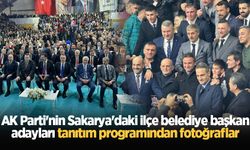 AK Parti'nin Sakarya'daki ilçe belediye başkan adayları tanıtım programından fotoğraflar
