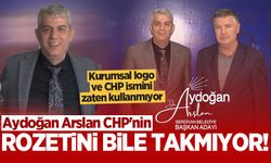 Aydoğan Arslan CHP'nin rozetini bile takmıyor! Kurumsal logo ve CHP ismini zaten kullanmıyor