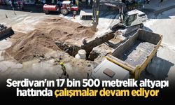 Serdivan'ın 17 bin 500 metrelik altyapı hattında çalışmalar devam ediyor