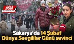 Sakarya'da 14 Şubat Dünya Sevgililer Günü sevinci
