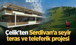 Çelik'ten Serdivan'a seyir teras ve teleferik projesi