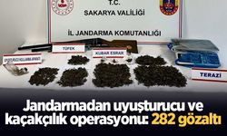 Jandarmadan uyuşturucu ve kaçakçılık operasyonu: 282 gözaltı