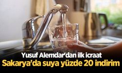 Yusuf Alemdar'dan ilk icraat: Sakarya'da suya yüzde 20 indirim