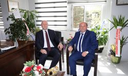 Kaymakam Hasan Balcı’dan Başkan Mehmet Ata’ya ‘Hayırlı Olsun’ ziyareti