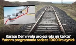 Karasu Demiryolu projesi rafa mı kalktı? Yatırım programında sadece 1000 lira ayrıldı