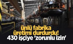 Türkiye'nin ünlü fabrikası üretimi durdurdu!