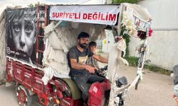 Saldırıya uğramaktan korktu motosikletine "Suriyeli değilim" yazmak zorunda kaldı