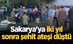 Sakarya'ya iki yıl sonra şehit ateşi düştü