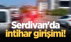 Serdivan'da intihar girişimi! Polis binayı boşalttı