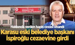 Karasu eski belediye başkanı İspiroğlu cezaevine girdi