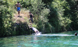 O gölete girenlere ceza yağdı