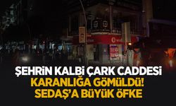 Çark Caddesi karanlığa gömüldü