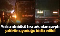 Yolcu otobüsü tıra arkadan çarptı, şoförün uyuduğu iddia edildi