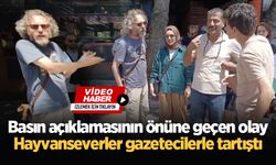 Basın açıklamasının önüne geçen olay: Hayvanseverler gazetecilerle tartıştı