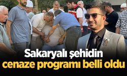 Sakaryalı şehidin cenaze programı belli oldu