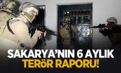 Sakarya'nın 6 aylık terör raporu
