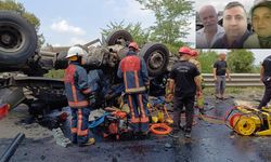 Kazada ölen baba, oğlu ve gelini toprağa verildi