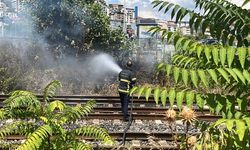 YHT hattında çıkan yangını canlarını hiçe sayarak söndürdüler