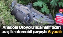 Anadolu Otoyolu'nda hafif ticari araç ile otomobil çarpıştı: 6 yaralı