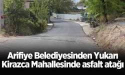 Arifiye Belediyesinden Yukarı Kirazca Mahallesinde asfalt atağı