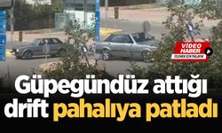 Güpegündüz attığı drift pahalıya patladı