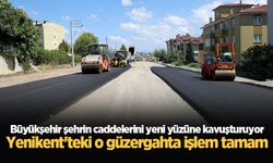 Büyükşehir şehrin caddelerini yeni yüzüne kavuşturuyor: Yenikent'teki o güzergahta işlem tamam