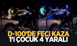 Otomobiller kafa kafaya çarpıştı: 4 yaralı