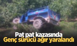 18 yaşındaki genç pat pat kazasında ağır yaralandı