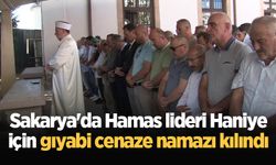 Sakarya'da Hamas lideri Haniye için gıyabi cenaze namazı kılındı