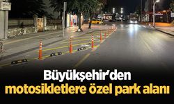 Büyükşehir'den motosikletlere özel park alanı