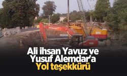 Ali İhsan Yavuz ve Yusuf Alemdar'a teşekkür