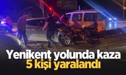 Yenikent yolunda feci kaza: 5 yaralı