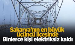 Akyazı'da büyük kesinti: Binlerce kişi elektriksiz kaldı