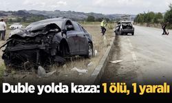 Duble yolda feci kaza: 1 ölü, 1 yaralı