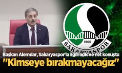 Başkan Yusuf Alemdar, Sakaryaspor'la ilgili açık ve net konuştu: "Kimseye bırakmayacağız"