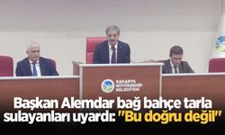 Başkan Alemdar içme suyuyla bağ bahçe tarla sulayanları uyardı: "Bu doğru değil"