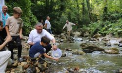 8 bin kırmızı benekli alabalık doğaya salındı