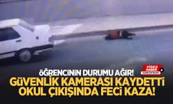 Okul çıkışında otomobil çarpan öğrencinin durumu ağır